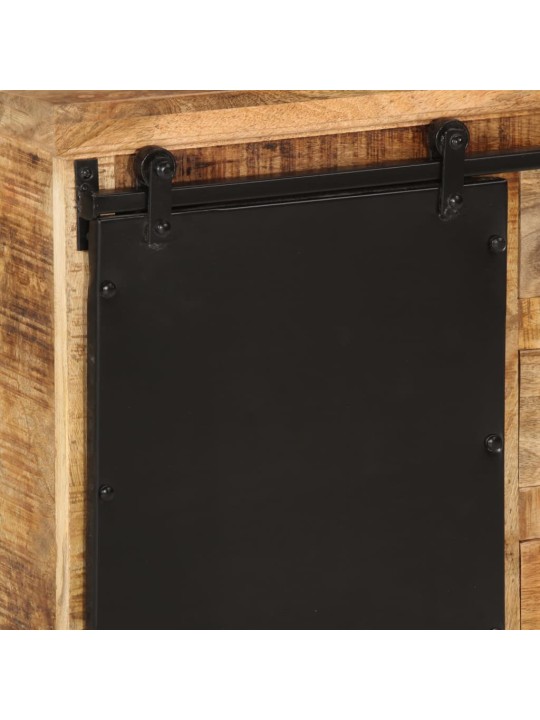 Příborník 80 x 30 x 55 cm masivní hrubé mangovníkové dřevo