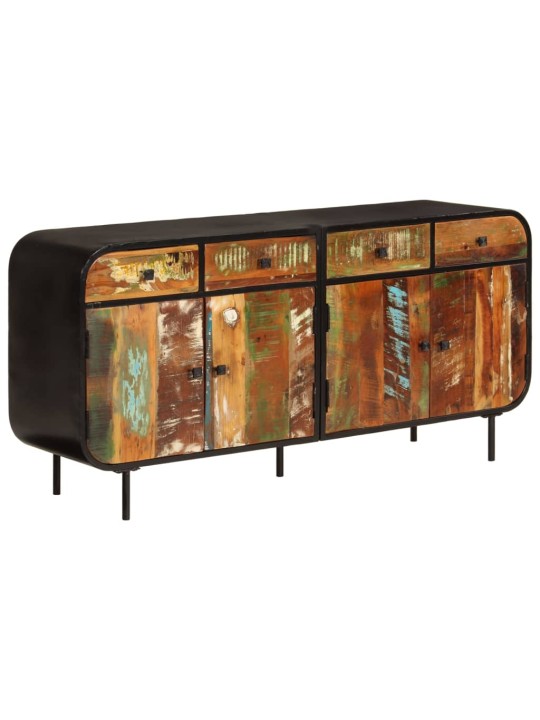 Příborník 140 x 35 x 70 cm masivní recyklované dřevo a kov