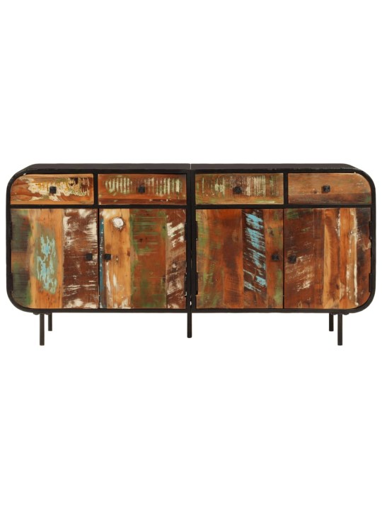 Příborník 140 x 35 x 70 cm masivní recyklované dřevo a kov