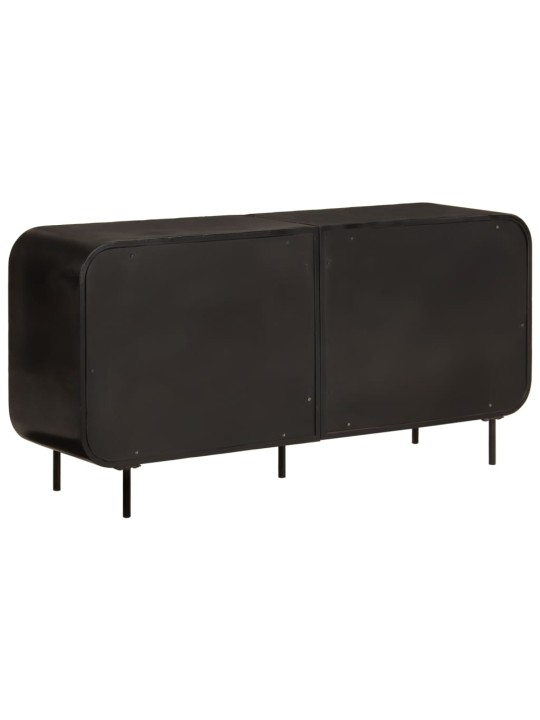 Příborník 140 x 35 x 70 cm masivní recyklované dřevo a kov