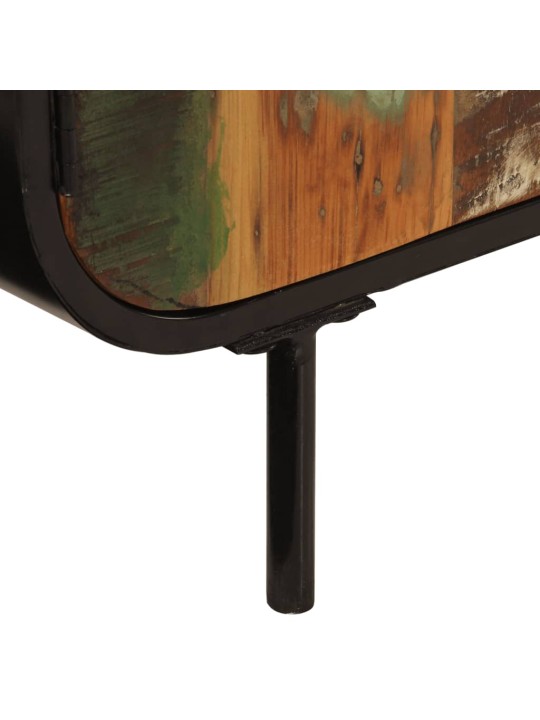 Příborník 140 x 35 x 70 cm masivní recyklované dřevo a kov