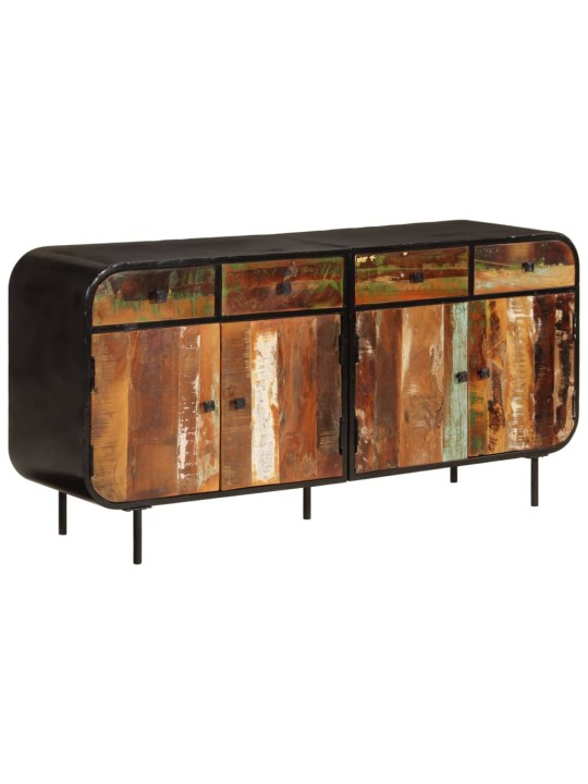 Příborník 140 x 35 x 70 cm masivní recyklované dřevo a kov