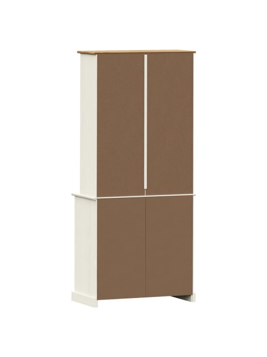 Příborník VIGO bílý 78 x 40 x 175 cm masivní borové dřevo