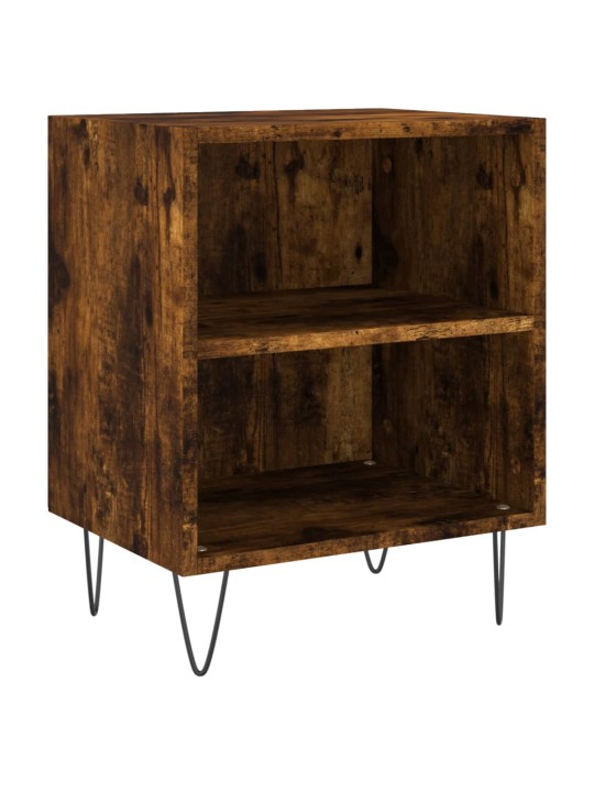 Noční stolky 2 ks kouřový dub 40 x 30 x 50 cm kompozitní dřevo