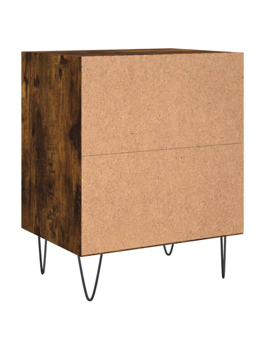 Noční stolky 2 ks kouřový dub 40 x 30 x 50 cm kompozitní dřevo