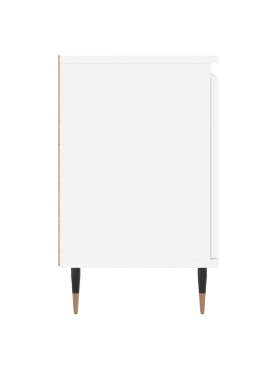Noční stolky 2 ks bílé 40 x 30 x 50 cm kompozitní dřevo