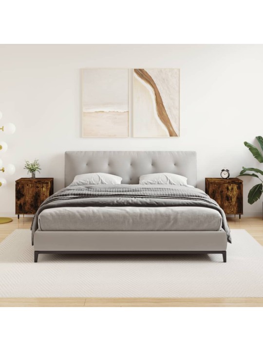 Noční stolky 2 ks kouřový dub 40 x 30 x 50 cm kompozitní dřevo