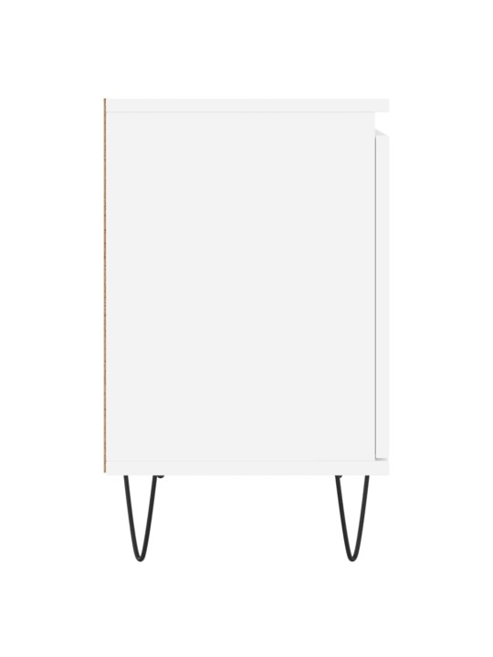 Noční stolky 2 ks bílé 40 x 30 x 50 cm kompozitní dřevo