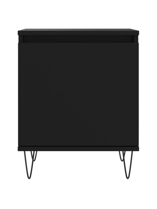 Noční stolky 2 ks černé 40 x 30 x 50 cm kompozitní dřevo