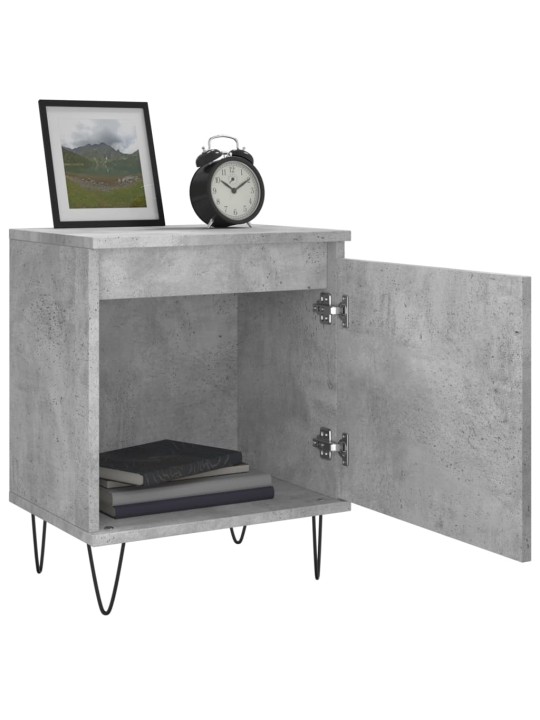 Noční stolky 2 ks betonově šedé 40x30x50 cm kompozitní dřevo