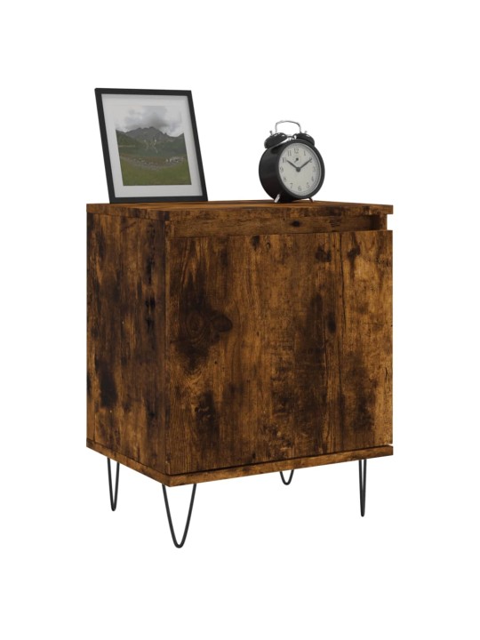 Noční stolky 2 ks kouřový dub 40 x 30 x 50 cm kompozitní dřevo