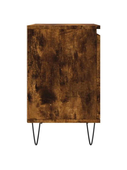 Noční stolky 2 ks kouřový dub 40 x 30 x 50 cm kompozitní dřevo