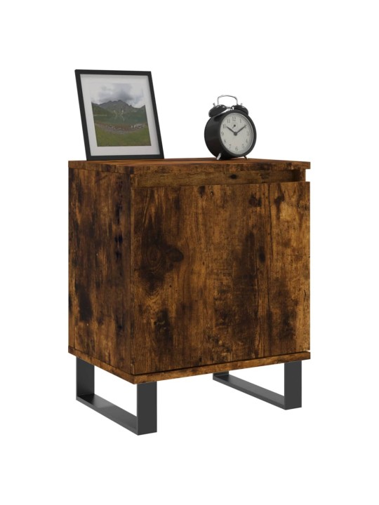 Noční stolky 2 ks kouřový dub 40 x 30 x 50 cm kompozitní dřevo