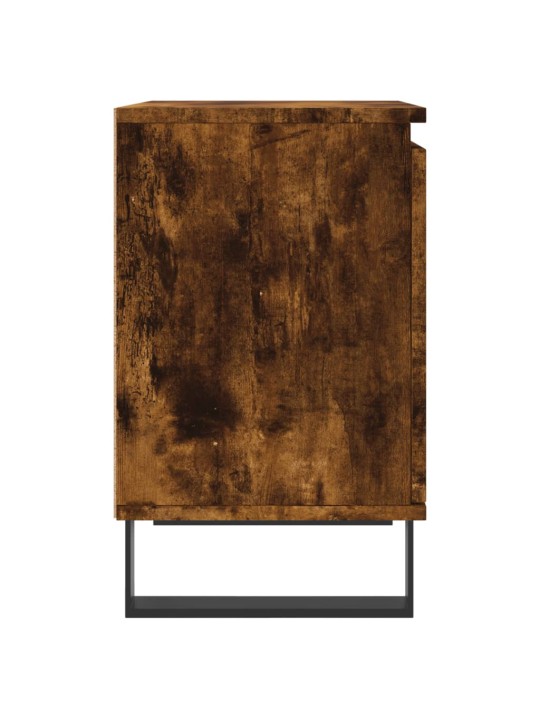 Noční stolky 2 ks kouřový dub 40 x 30 x 50 cm kompozitní dřevo