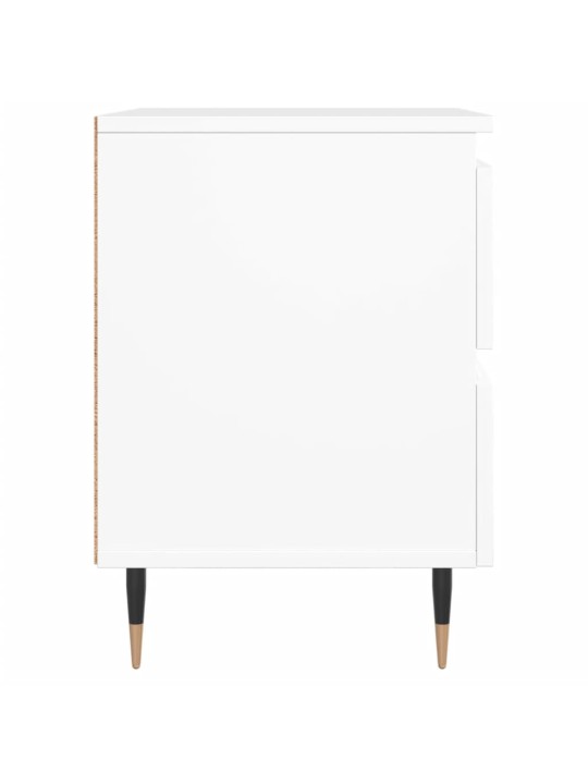 Noční stolky 2 ks bílé 40 x 35 x 50 cm kompozitní dřevo