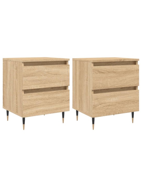 Noční stolky 2 ks dub sonoma 40 x 35 x 50 cm kompozitní dřevo