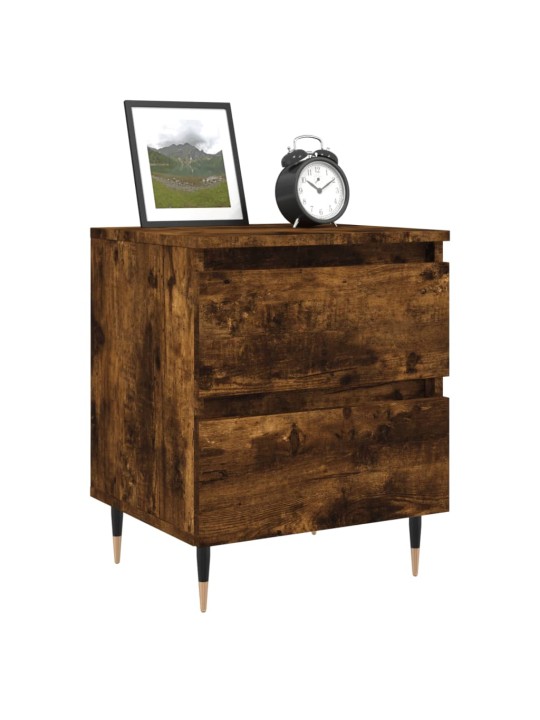 Noční stolky 2 ks kouřový dub 40 x 35 x 50 cm kompozitní dřevo