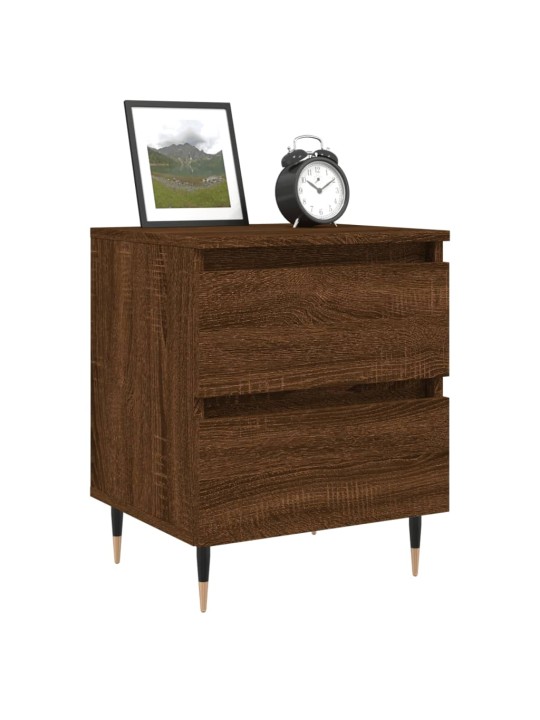 Noční stolky 2 ks hnědý dub 40 x 35 x 50 cm kompozitní dřevo