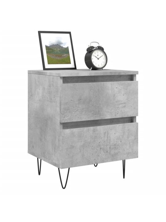 Noční stolky 2 ks betonově šedé 40x35x50 cm kompozitní dřevo