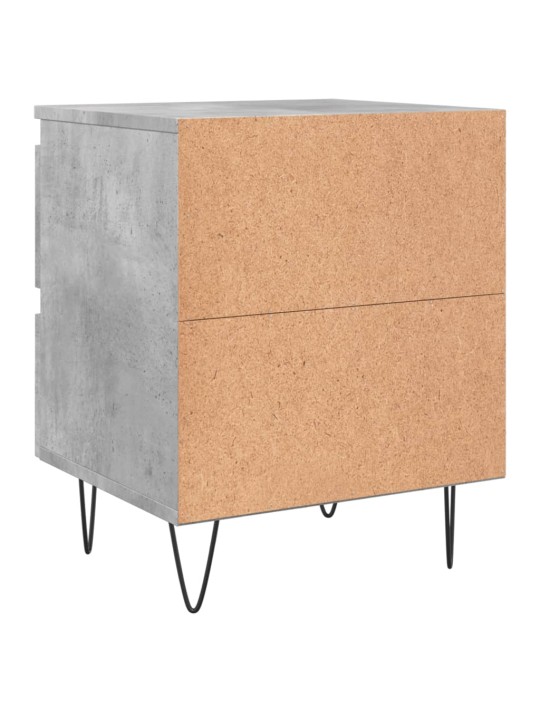 Noční stolky 2 ks betonově šedé 40x35x50 cm kompozitní dřevo