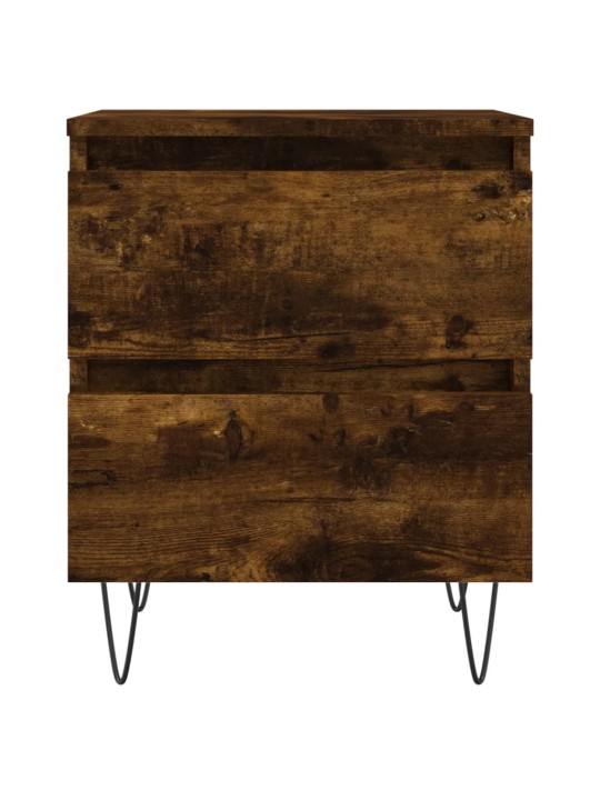 Noční stolky 2 ks kouřový dub 40 x 35 x 50 cm kompozitní dřevo