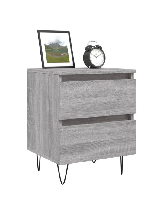 Noční stolky 2 ks šedé sonoma 40 x 35 x 50 cm kompozitní dřevo