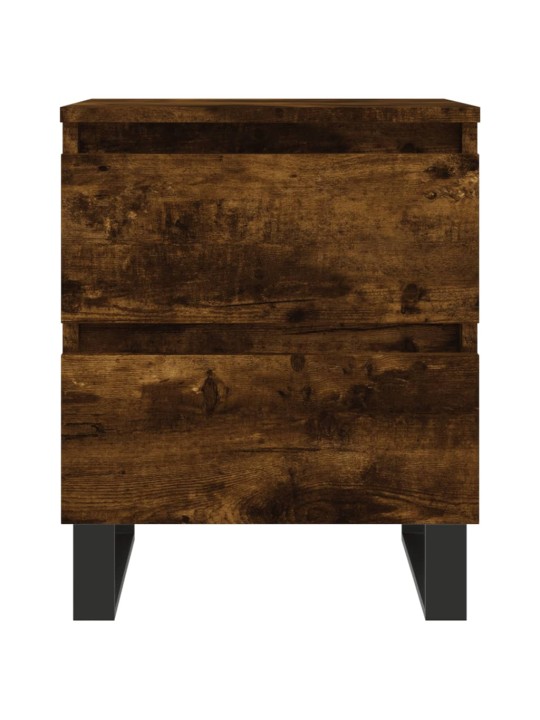 Noční stolky 2 ks kouřový dub 40 x 35 x 50 cm kompozitní dřevo