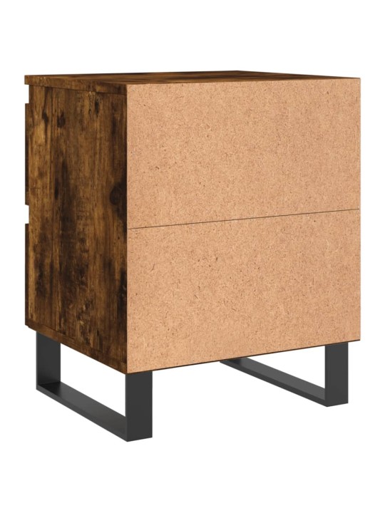 Noční stolky 2 ks kouřový dub 40 x 35 x 50 cm kompozitní dřevo