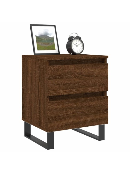 Noční stolky 2 ks hnědý dub 40 x 35 x 50 cm kompozitní dřevo