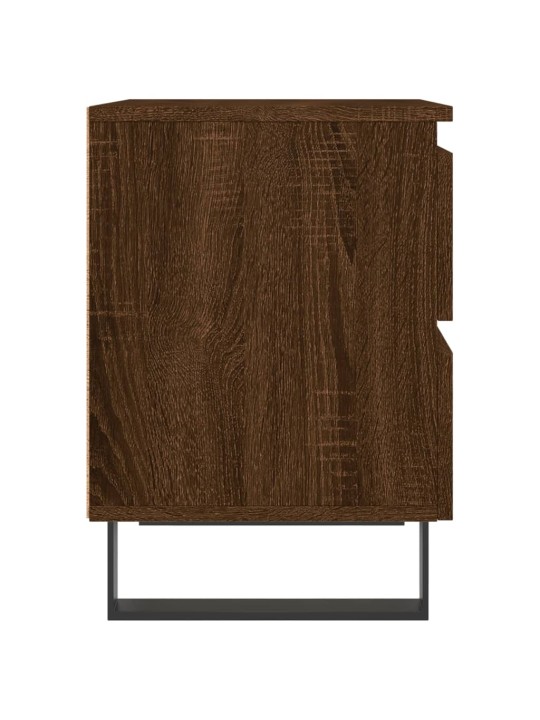 Noční stolky 2 ks hnědý dub 40 x 35 x 50 cm kompozitní dřevo