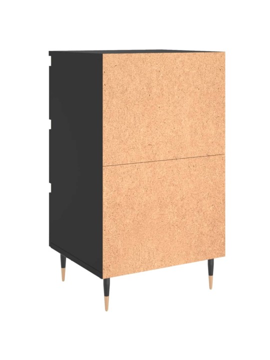 Noční stolky 2 ks černé 40 x 35 x 69 cm kompozitní dřevo