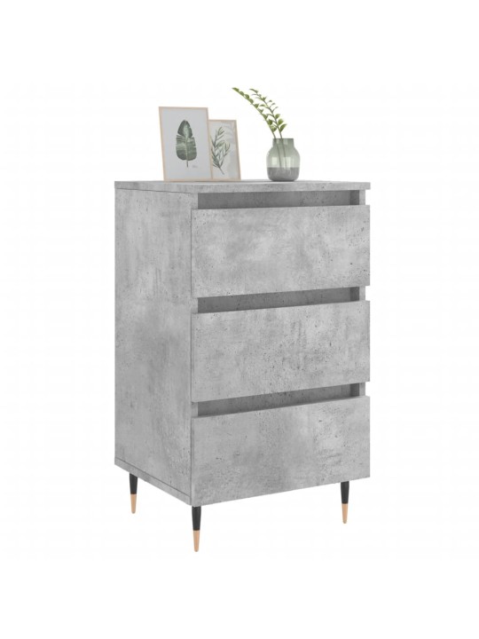 Noční stolky 2 ks betonově šedé 40x35x69 cm kompozitní dřevo