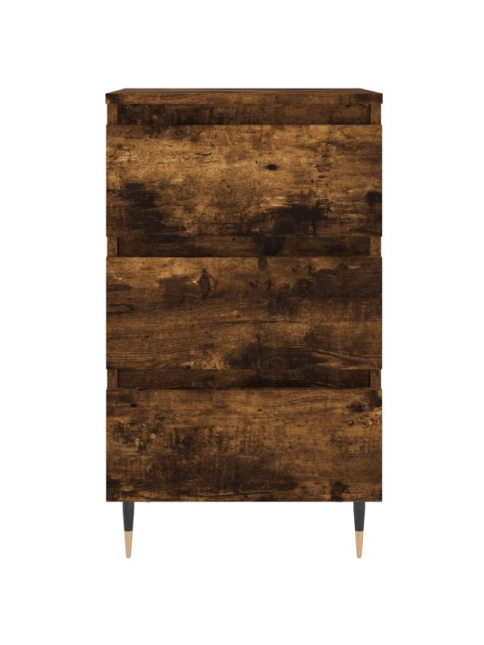 Noční stolek kouřový dub 40 x 35 x 69 cm kompozitní dřevo