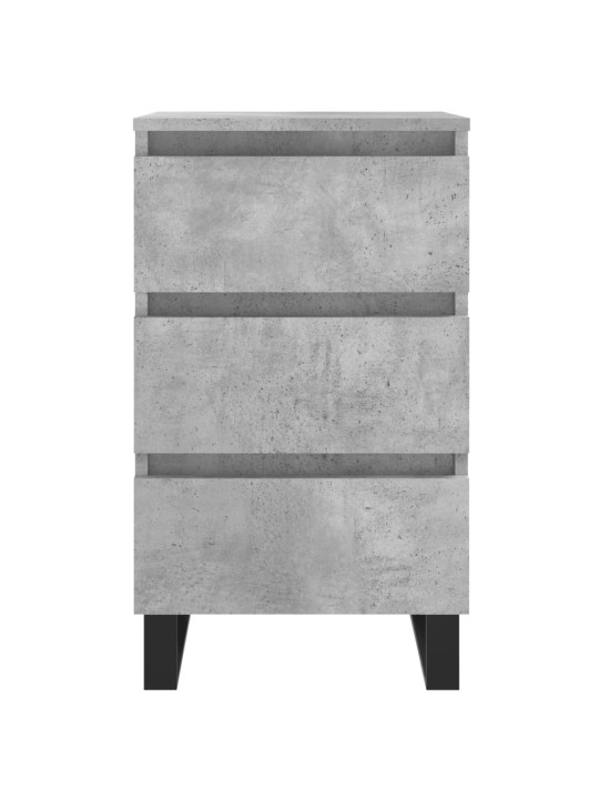 Noční stolky 2 ks betonově šedé 40x35x69 cm kompozitní dřevo