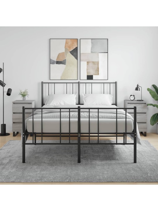 Noční stolky 2 ks šedé sonoma 40 x 35 x 69 cm kompozitní dřevo
