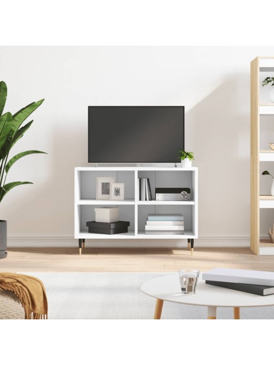 TV skříňka bílá 69,5 x 30 x 50 cm kompozitní dřevo
