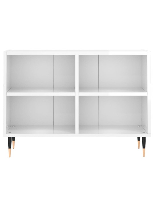 TV skříňka bílá s vysokým leskem 69,5x30x50 cm kompozitní dřevo