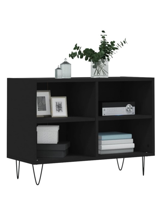 TV skříňka černá 69,5 x 30 x 50 cm kompozitní dřevo