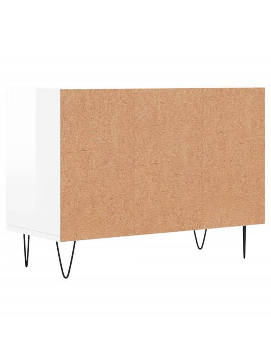 TV skříňka bílá s vysokým leskem 69,5x30x50 cm kompozitní dřevo