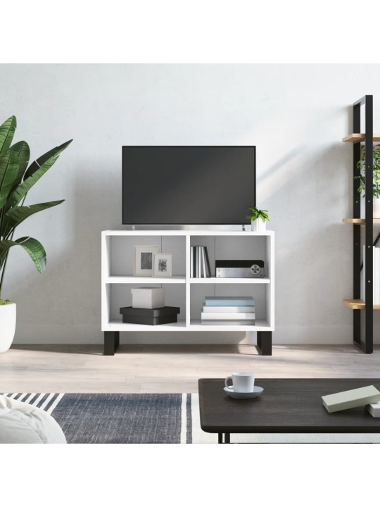 TV skříňka bílá 69,5 x 30 x 50 cm kompozitní dřevo