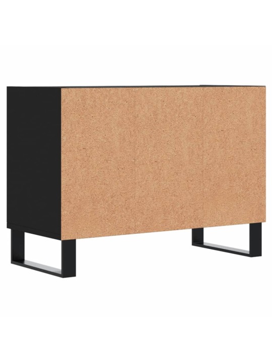 TV skříňka černá 69,5 x 30 x 50 cm kompozitní dřevo