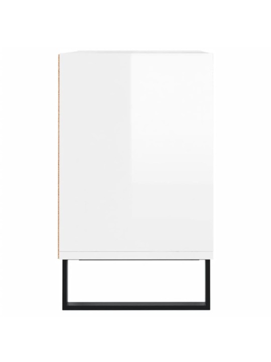 TV skříňka bílá vysoký lesk 103,5 x 30 x 50 cm kompozitní dřevo