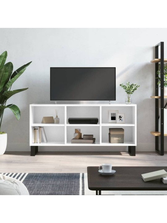 TV skříňka bílá vysoký lesk 103,5 x 30 x 50 cm kompozitní dřevo