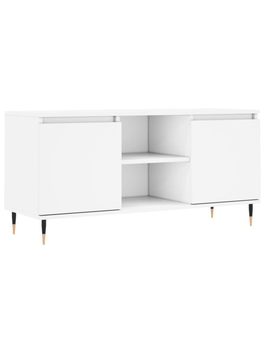 TV skříňka bílá 104 x 35 x 50 cm kompozitní dřevo