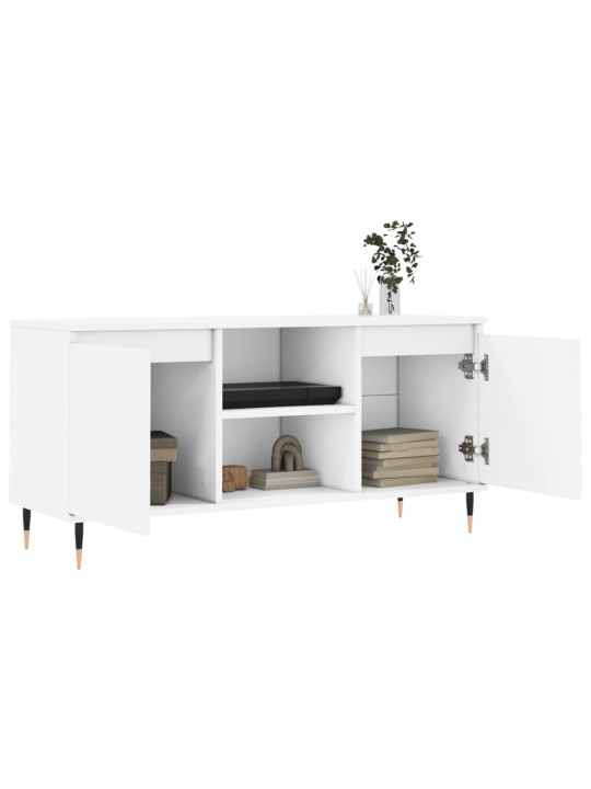 TV skříňka bílá 104 x 35 x 50 cm kompozitní dřevo