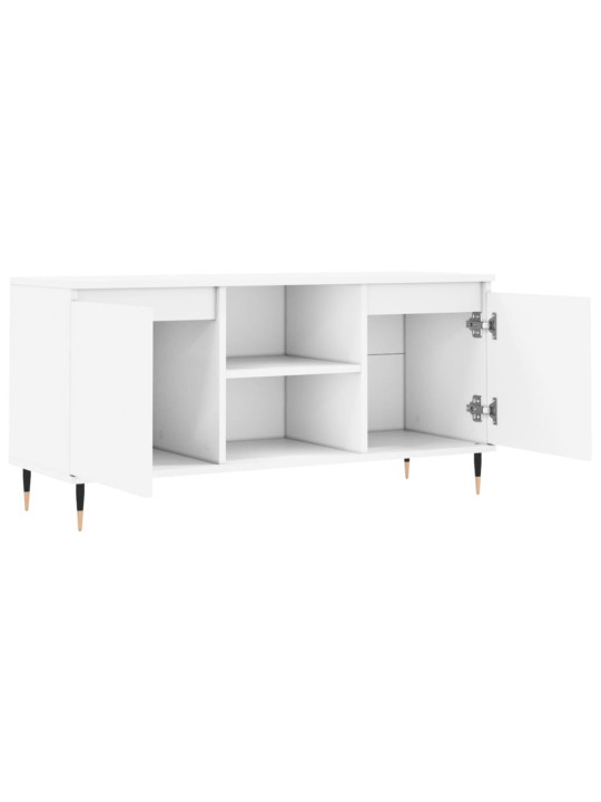 TV skříňka bílá 104 x 35 x 50 cm kompozitní dřevo