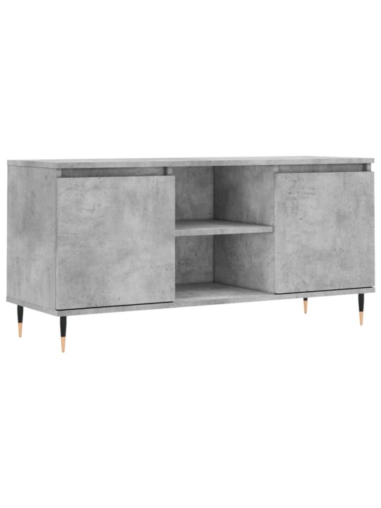 TV skříňka betonově šedá 104 x 35 x 50 cm kompozitní dřevo