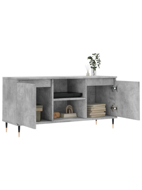 TV skříňka betonově šedá 104 x 35 x 50 cm kompozitní dřevo