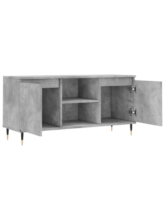 TV skříňka betonově šedá 104 x 35 x 50 cm kompozitní dřevo