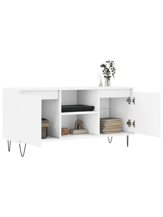TV skříňka bílá 104 x 35 x 50 cm kompozitní dřevo